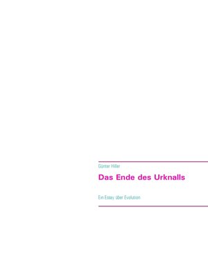 cover image of Das Ende des Urknalls